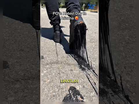 saking panasnya bisa melelehkan sepatu??