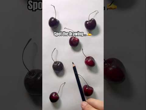 Did you Find The Drawing?! 🤔✨🍒 #funnyart #cherry #artistomg