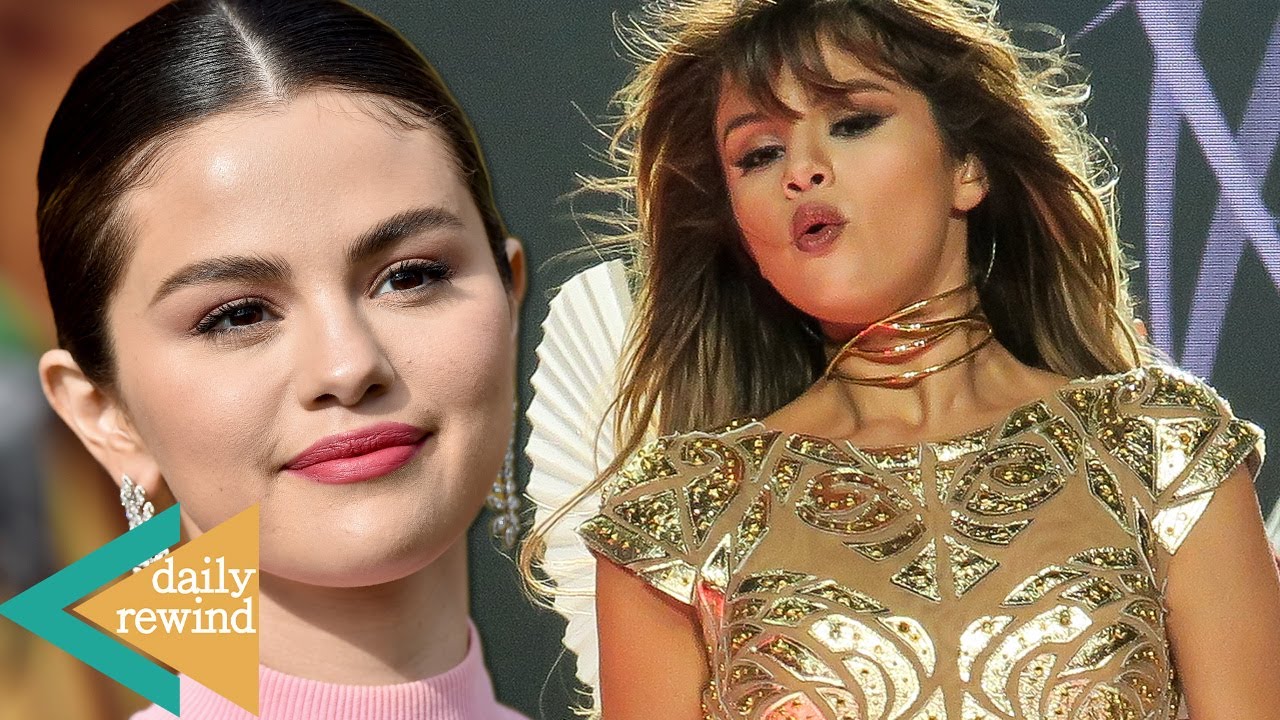 Selena Gomez stuns In Gold Dress on set of Her NEW Music VIdeo!