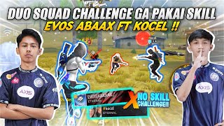 DUO SQUAD WITH KOCEL CHALLANGE GAK PAKAI SKILL KARAKTER!