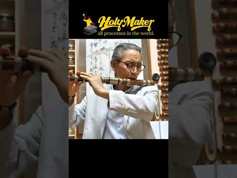 Process of Making Traditional Korean Flute by Old Master Artisan #shorts
