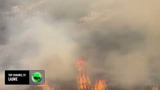 Top Channel/ Përkeqësohet situata zjarreve në Tepelenë, shpërthejnë 2 bomba të Luftës së II Botërore