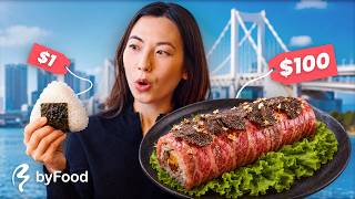We Tried Japan’s Cheapest & Most Expensive Onigiri ($100) 🍙 | Japan byFood