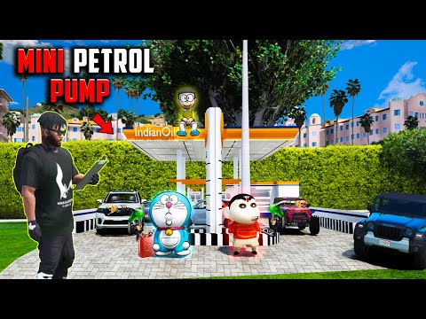 Purchasing Mini Cars For Shinchan & Doraemon | Challenge For Mini Petrol Pump | #gta5 #shinchan