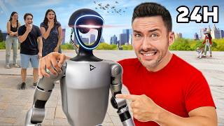 J'ai passé 24H avec mon robot humain ! (flippant)