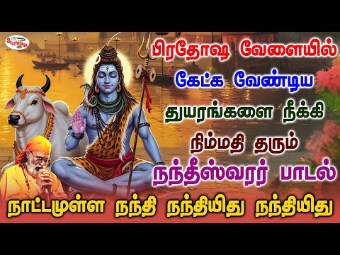 பிரதோஷ வேளையில் கேட்க வேண்டிய துயரங்களை நீக்கி நிம்மதி தரும் நந்தீஸ்வரர் பாடல் | Sruthilaya