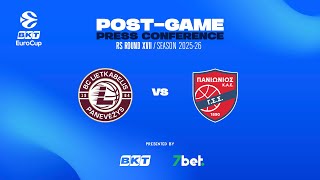 Post-Game Press Conference RS XVII: Lietkabelis Panevėžys – Panionios Cosmorama Travel Athens