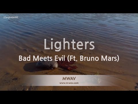 Bad Meets Evil-Lighters (Ft. Bruno Mars) (MR/Instrumental) [ZZang KARAOKE]