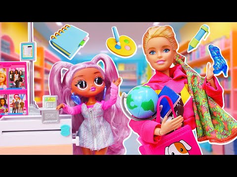 Barbie va à l'université. Allons faire du shopping! ✏️📚 Jeux avec Barbie pour filles en français