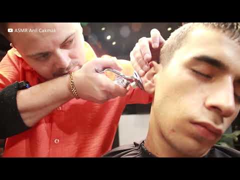 ASMR FULL BARBER SESSION | Haircut, Clean Shave, Earburn, Asmr Head Massage on Veysel Young