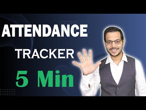 Attendance Tracker in just 5 MIN | Office Attendance tracker