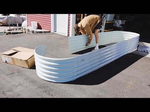 Building A New Raised Garden Bed || Anleolife Metal Garden Bed