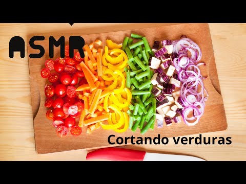 ASMR cortando verduras