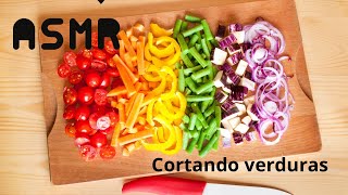 ASMR cortando verduras