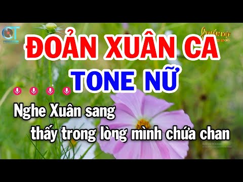 Karaoke Đoản Xuân Ca Tone Nữ G | Nhạc Xuân Mới Nhất | Karaoke Tuấn Kiệt