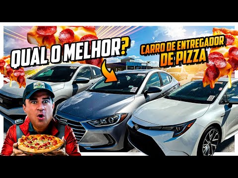 USAM ESTES CARROS PARA ENTREGAR PIZZA nos EUA 🚗 PRÓS e CONTRAS