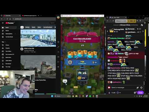 xQc Playing CLASH ROYALE is PEAK CONTENT