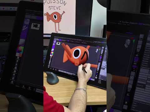 Poisson Steve en 3D #3d #art #impression3d #poisson #steve