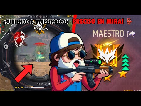 🔴 USARE PRECISO EN MIRA PARA SUBIR A "GRAN MAESTRO" 🤫🧏‍♂️ ¡CON SEGUIDORES!🔥FREE FIRE