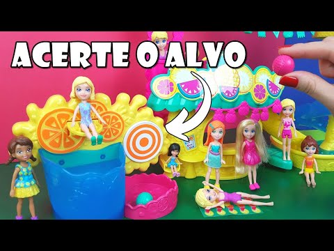 Acerte o Alvo Para Mergulhar a Polly! Tia Flá X Produção