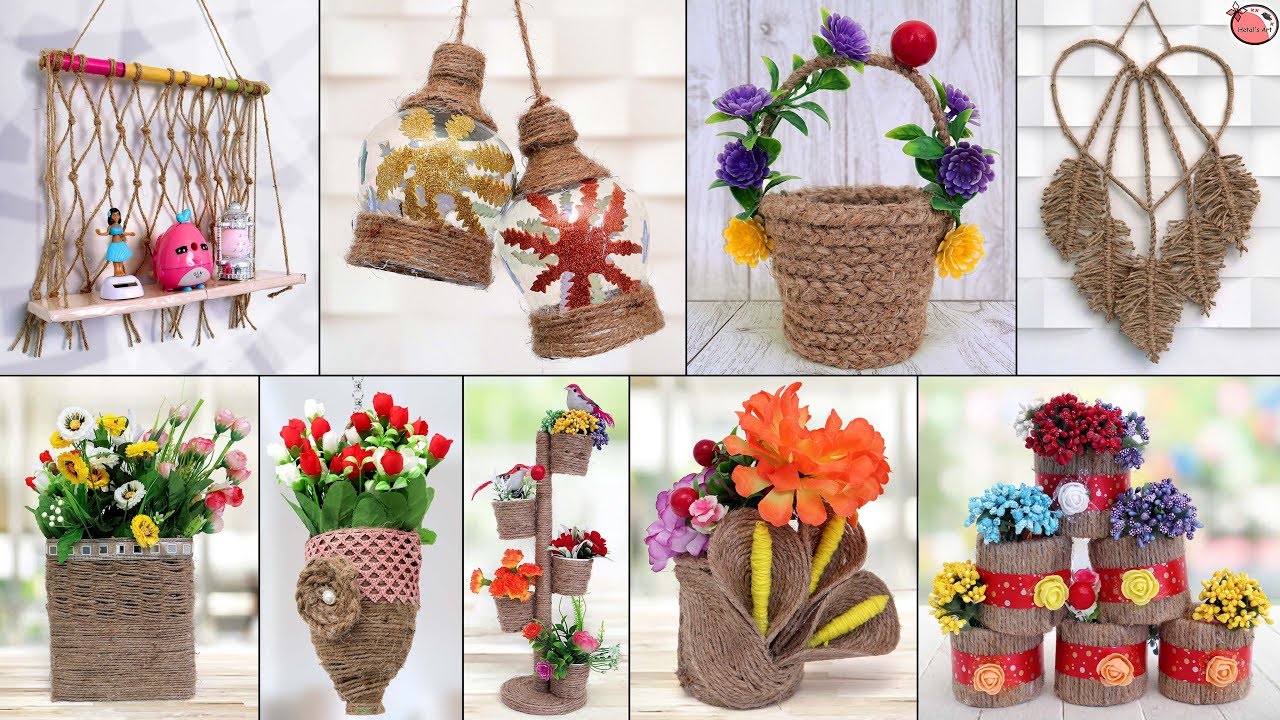 10 Most Beautiful Jute Craft Idea! Best Out of Waste
