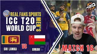 SRI LANKA VS OMAN | T20 WORLD CUP LIVE WATCH-A-LONG || REALFANSSPORTS 📱