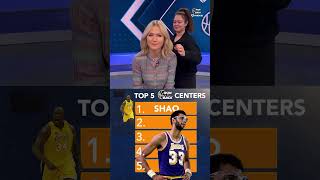 Michelle Beadle blind ranks the top 5 centers of all time!Do you agree with her list? 🤔#nba
