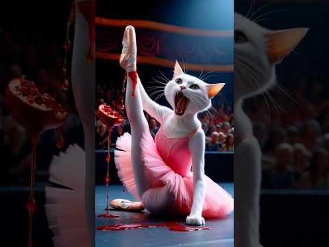 Ballerina cat never gives up 👩🏼‍🦽🩰💪🏻