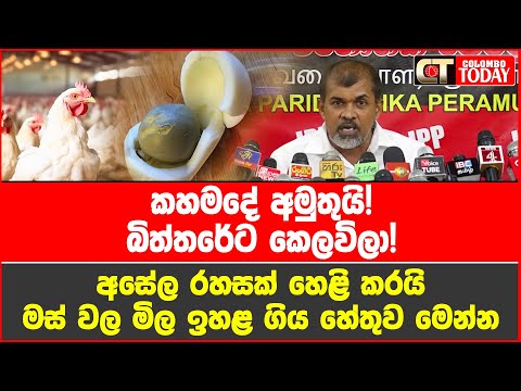 කහමදේ අමුතුයි! බිත්තරේට කෙලවිලා! මස් වල මිල ඉහළ ගිය හේතුව
