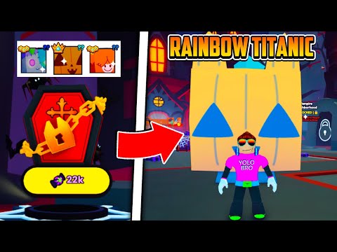 ПОЛУЧИЛ RAINBOW TITANIC PUMPKIN CAT В PET SIMULATOR 99 В РОБЛОКС! ROBLOX