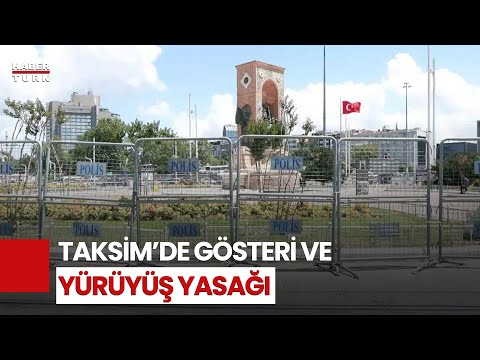 Taksim Meydanı Yaya Girişine Kapatıldı