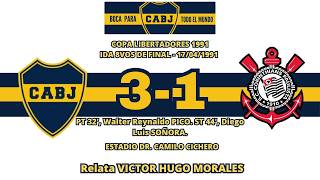 COPA LIBERTADORES 1991 - BOCA 3 CORINTHIANS 1 (Relata Victor Hugo Morales)