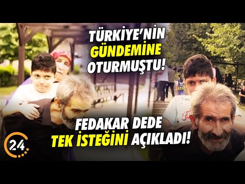 Torununu Sırtında Taşıyan Fedakâr Dede Türkiye’nin Gündemine Oturmuştu! Tek İsteğini de Açıkladı!