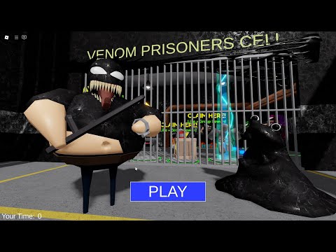 VENOM BARRY'S PRISON RUN Obby New Update Roblox - All Bosses Battle FULL GAME #roblox