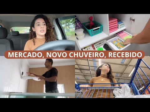 TIVEMOS QUE TROCAR O CHUVEIRO, MERCADO DA SEMANA, RECEBIDO TOP, ORGANIZAÇÃO DA LAVANDERIA E MAIS...