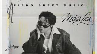 PIANO SHEET MUSIC: j-hope ‘MONA LISA’