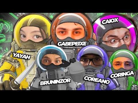 O NOVO AMONG US!!! FT. CORINGA, BRUNINZOR, YAYAH, CAIOX, COREANO