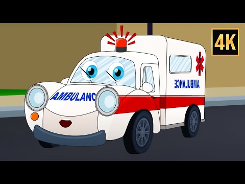 Ambulance Song + More Vehicle Cartoon Videos for Kids