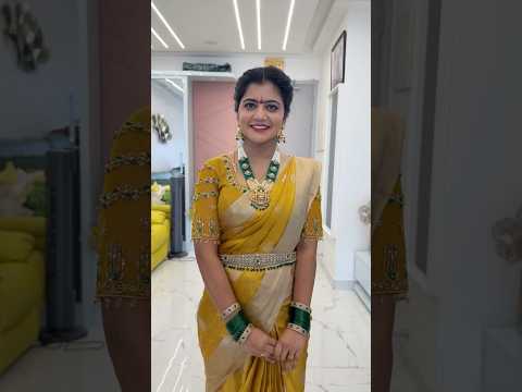 బోనాల కి gold saree కట్టుకున్నాను 💕