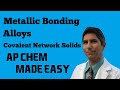 Covalent Bonds and Network Solids