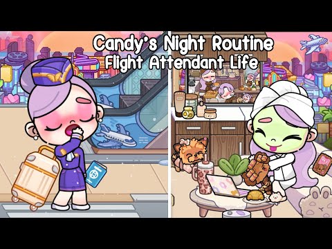 A Day with Candy ✈️🌙 Night Routine of a Flight Attendant l Avatar World l Pazu