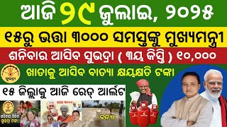 Today's morning news odisha 29 July 2025/subhadra yojana online apply process/aawas plus