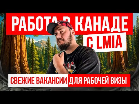 РАБОЧАЯ ВИЗА В КАНАДУ - РАБОТОДАТЕЛИ ДАЮТ LMIA ПРЯМО СЕЙЧАС!