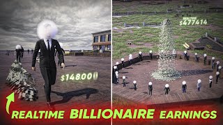 💵Realtime Billionaire Earnings | 3D Simulated