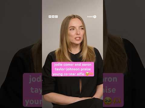 jodie comer and aaron taylor-johnson praise young co-star alfie 🥹🫶
