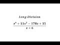 Polynomial Long Division Concepts