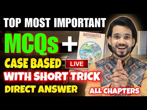 🔴LIVE CLASS 10 MATHS FINAL REVISION | ONE-SHOT REVISION | ALL CHAPTERS/QUESTIONS/CONCEPT |SCORE 100%