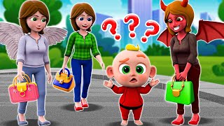 Fake Vs Real Mommy! Copycat Song - Funny Kids Songs + More Nursery Rhymes & Kids Songs - PIB Little