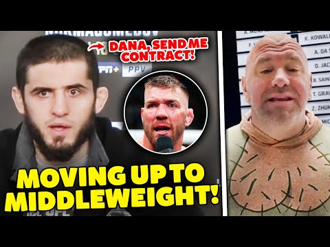 BREAKING: Islam Makhachev wants to MOVE UP and fight Dricus Du Plessis, Dana White REACTS