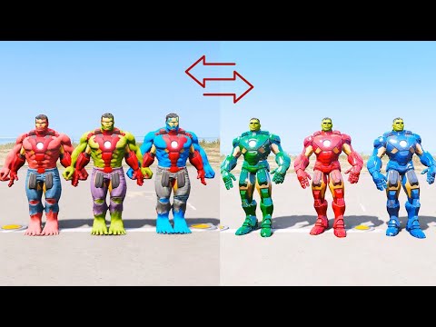 IRON HULK BROS SAVE SPIDER MAN & CAPTAIN AMERICA From ZOMBIE VENOM! GTA 5